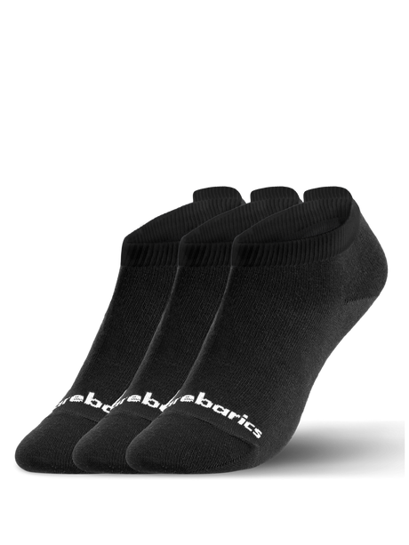 Pack de 3 pares de calcetines barefoot cortos (Low Cut) en color Negro 1