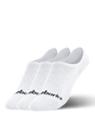 Pack de 3 pares de calcetines invisibles ( No-Show) color blanco 1