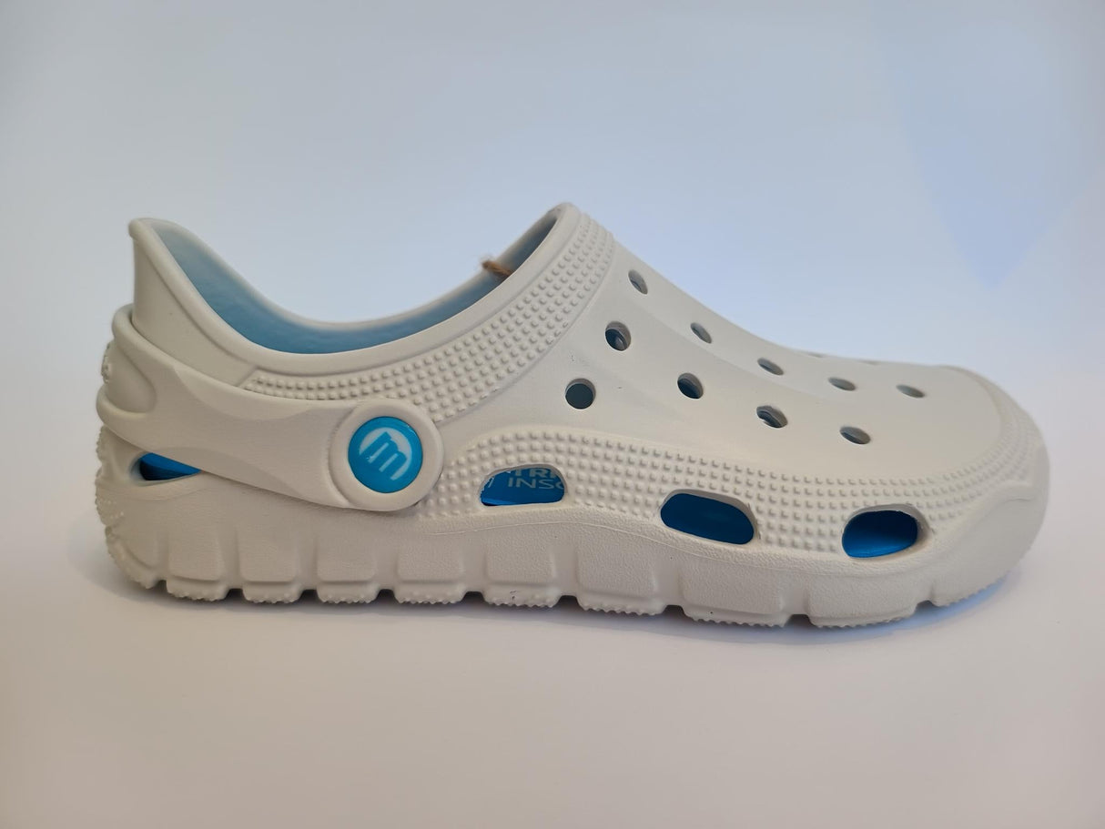 Zuecos barefoot Evacare Off White Blanco 1