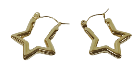 Pendientes acero estrella 1