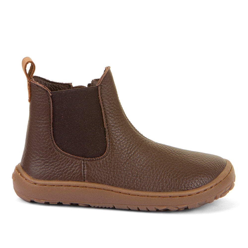 Botin barefoot Chelys Brown de piel hidrofugada 1