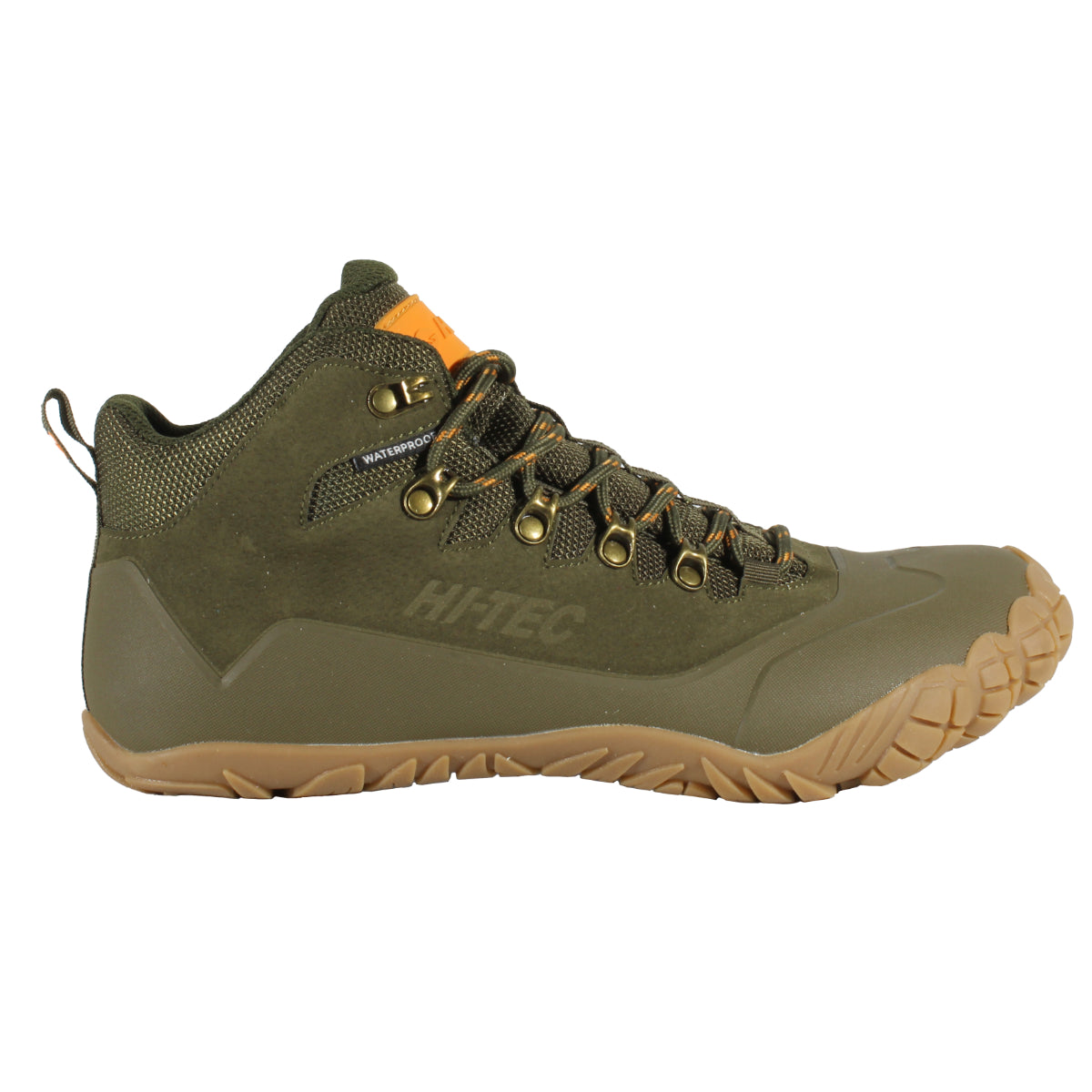 Bota barefoot Figaro Lux Mid Waterproof Khaky 1