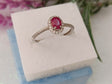 Anillo plata de rubí natural 1