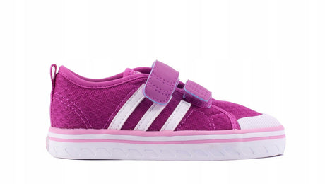 Zapatilla Run Niña 3Rayas Adidas Rosa/Blanco 1
