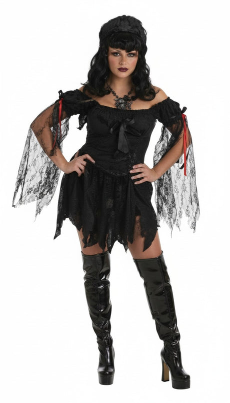 Disfraz Vampiresa Lazos Adulto Mujer 1
