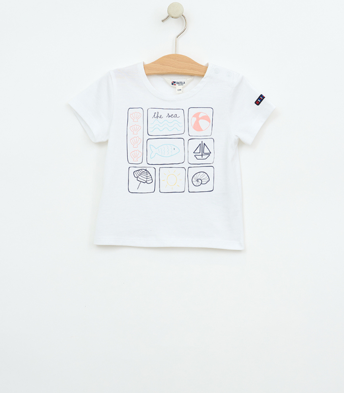 CAMISETA BEBE BATELA BLANCO 1