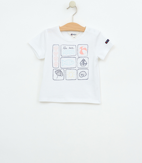 CAMISETA BEBE BATELA BLANCO 1