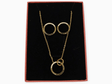 Conjunto acero dorado esfera 1