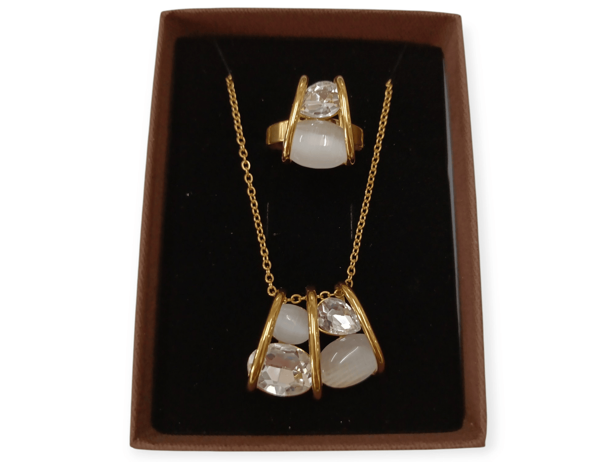 Conjunto acero diseño Italy blanco 1