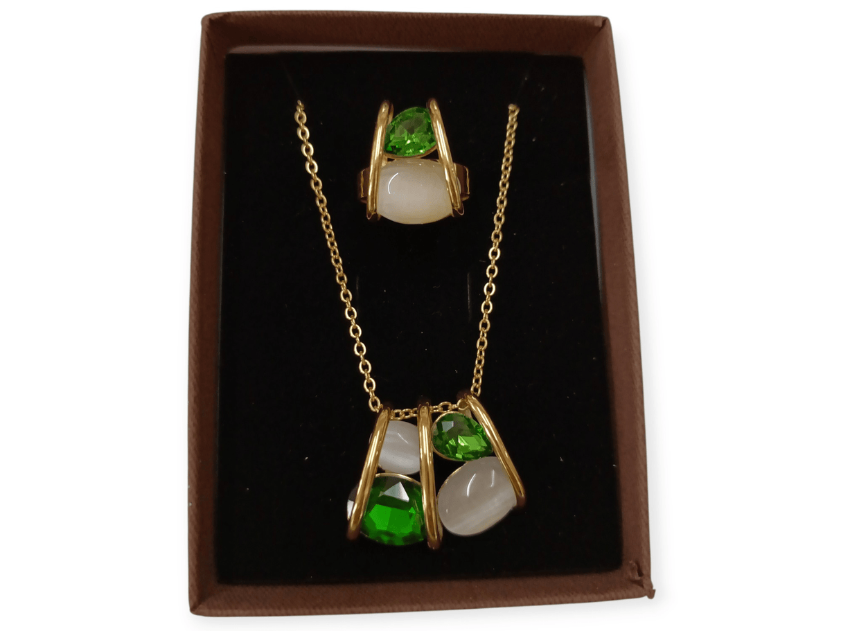 Conjunto acero Italy verde 1