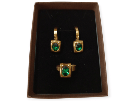 Conjunto acero diseño verde 1