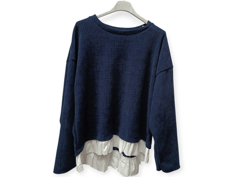 Jersey relieve con efecto camisa 1