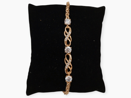 Pulsera infinito con circonitas 1
