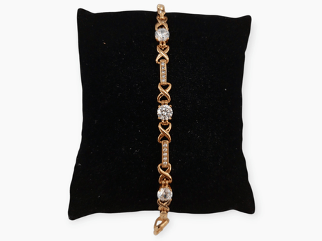 Pulsera infinito con circonitas 1