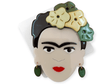 Broche Frida kalho verde 1