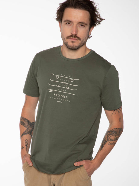 CAMISETA MANGA CORTA PROTEST HOMBRE 1