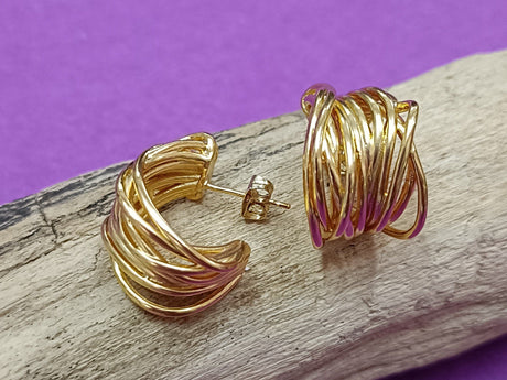 Pendientes de aro dorado 1