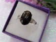 Anillo de plata piedra de la suerte 1