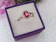 Anillo plata princesa topacio rosa 1