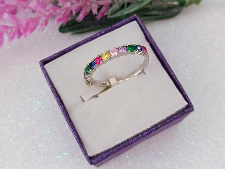 Anillo circonitas de colores 1