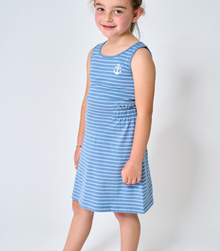 VESTIDO BATELA INFANTIL N1905 AZUL 1