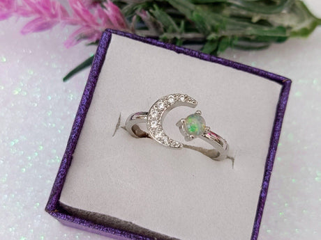 Anillos luna ópalo 1