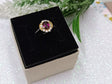 Anillo Plata granate natural 1