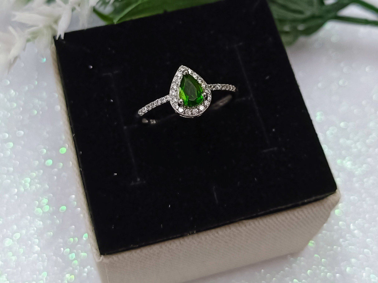 Anillo de plata Diopsito 1