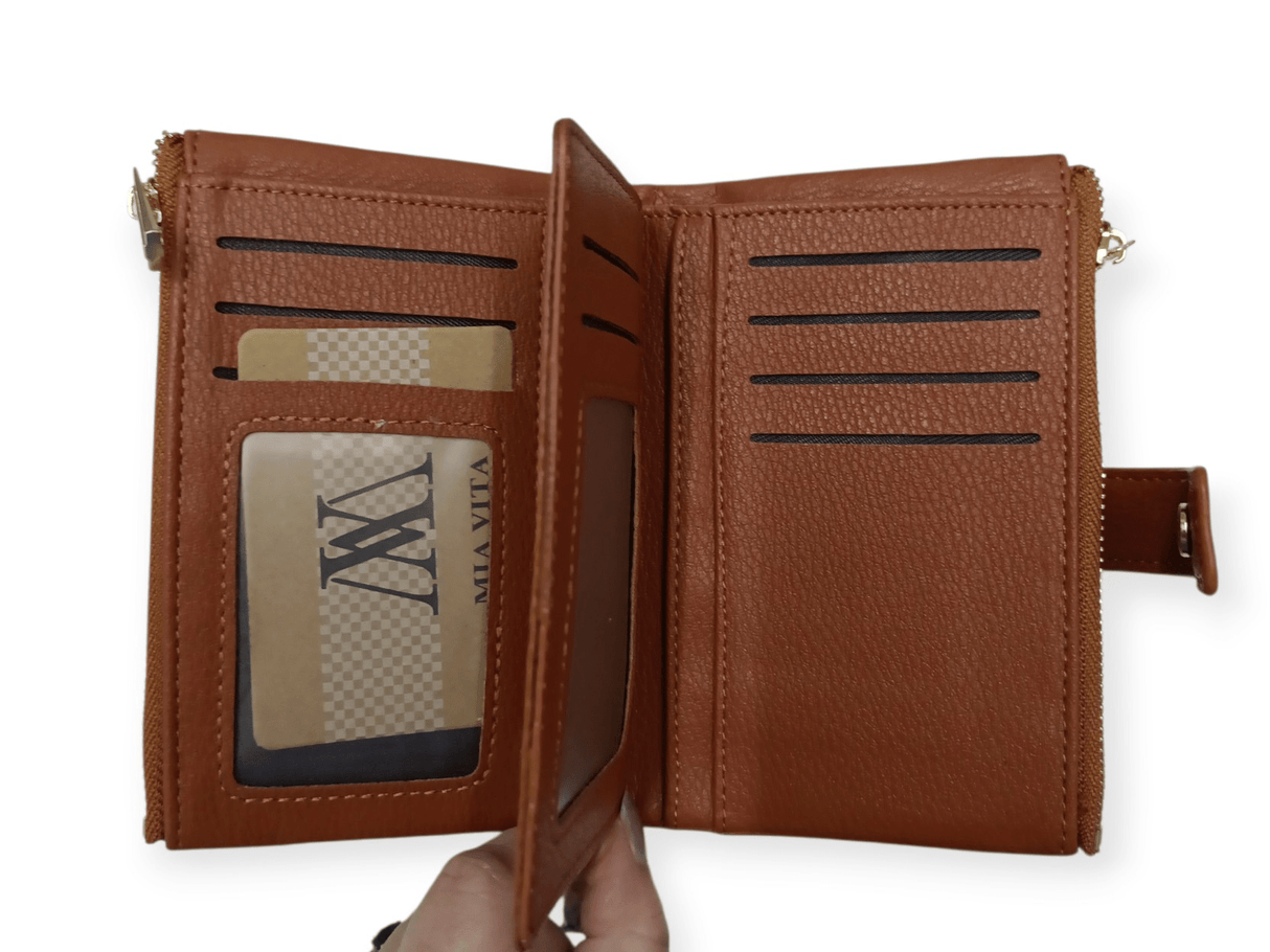 Cartera monedero billetero marrón 1