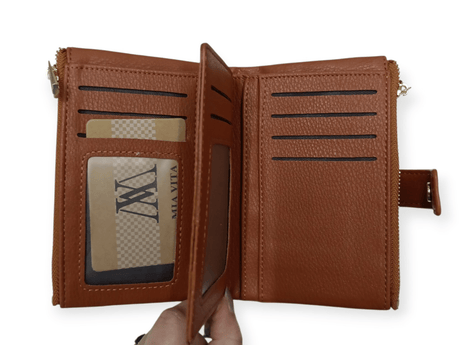 Cartera monedero billetero marrón 1
