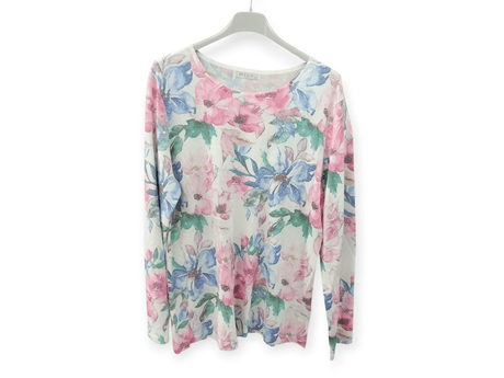 Jersey punto fino de flores 1