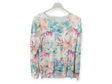 Jersey punto fino flores verdes y azules 3