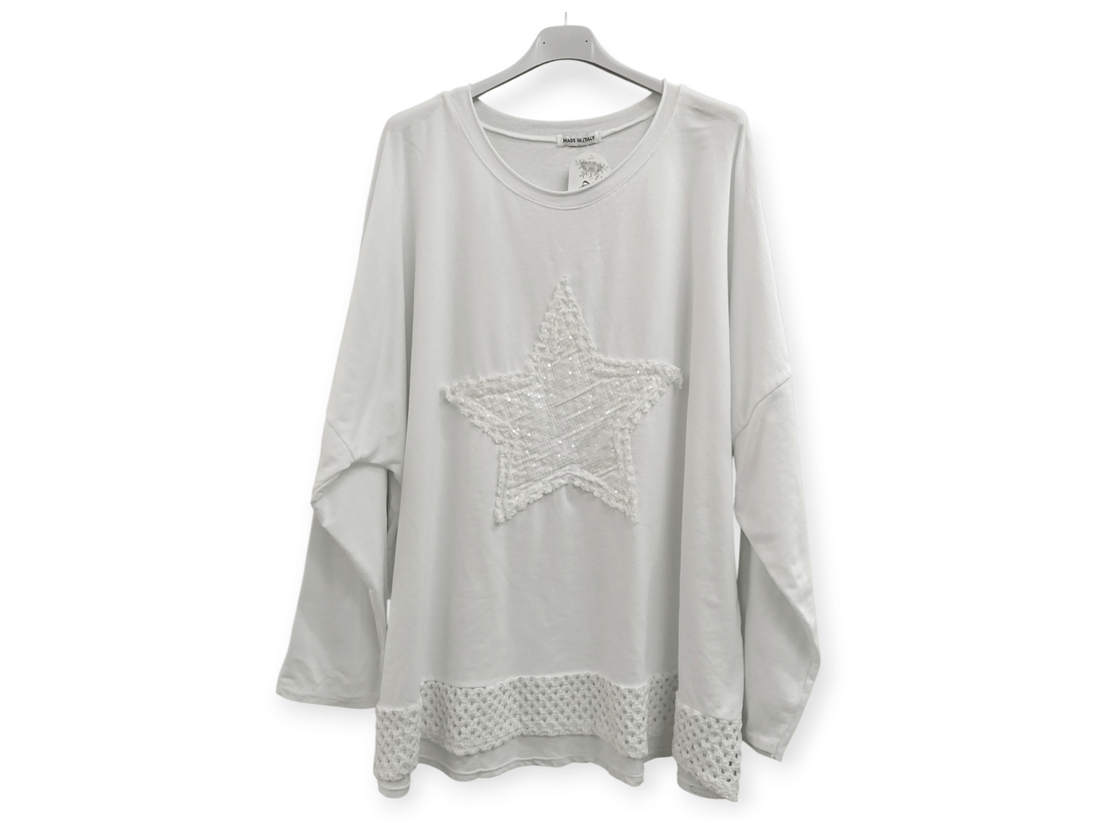 Jersey estrella de lentejuelas brillantes 2