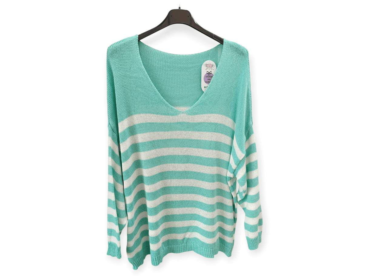 Jersey de rayas de punto primavera 1