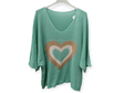 Jersey punto algodón corazon 2