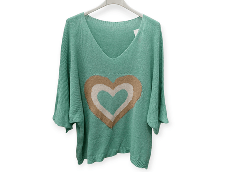 Jersey punto algodón corazon 2