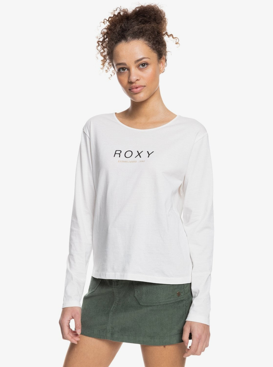 Camiseta Manga larga Logo Roxy Mujer 1