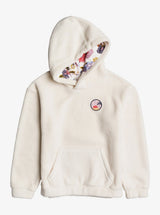 SUDADERA BORREGUITO NIÑA ROXY CON CAPUCHA BEIG 1