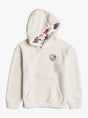 SUDADERA BORREGUITO NIÑA ROXY CON CAPUCHA BEIG 1