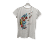 Camiseta mariposas con flores brillantes 1
