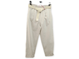 Pantalón elástico con cinturón beigue 1