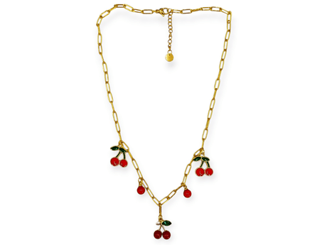 collar acero cerezas 1