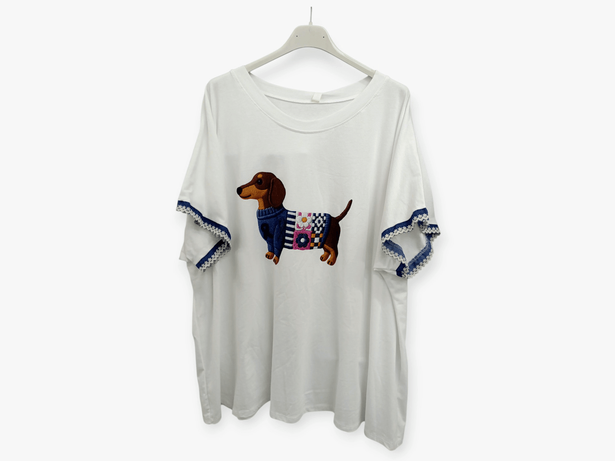 Camiseta perrito salchicha con jersey 1