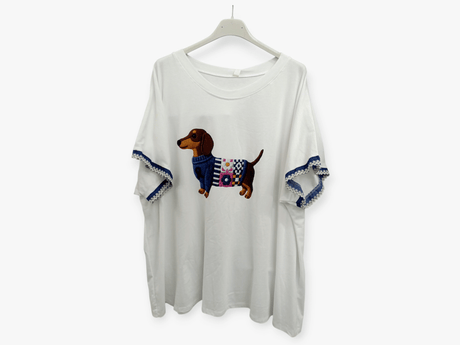Camiseta perrito salchicha con jersey 1