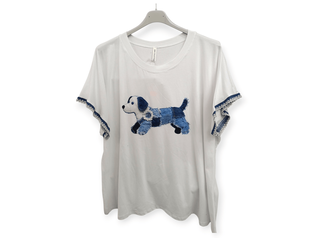 Camiseta de perro salchicha vaquero 1