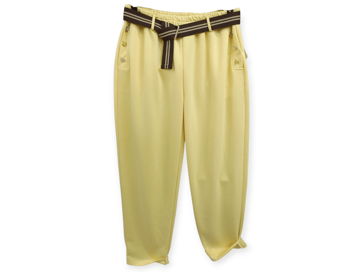 Pantalón con cinturón y cintura elástica 1