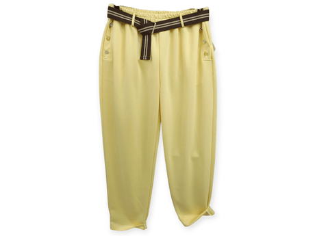 Pantalón con cinturón y cintura elástica 1