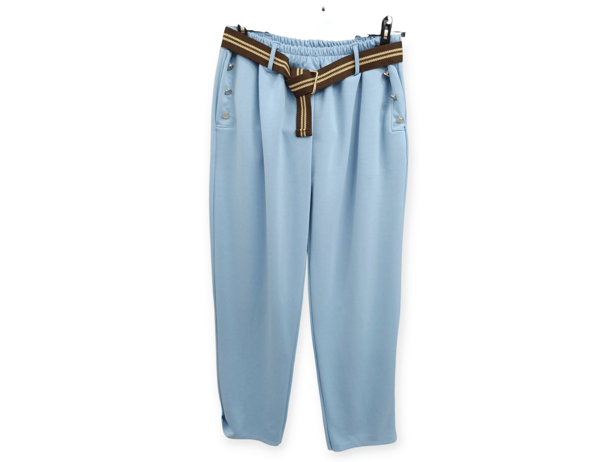 Pantalón con cinturón y cintura elástica 2