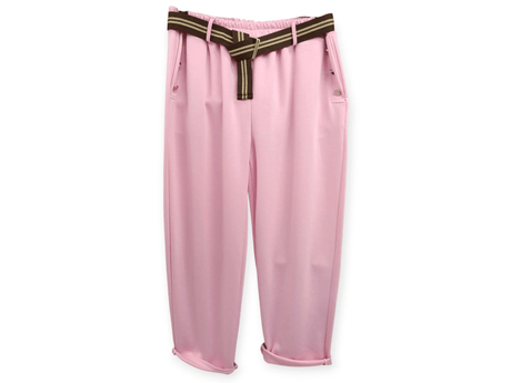 Pantalón con cinturón y cintura elástica 3