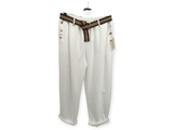 Pantalón con cinturón y cintura elástica 4